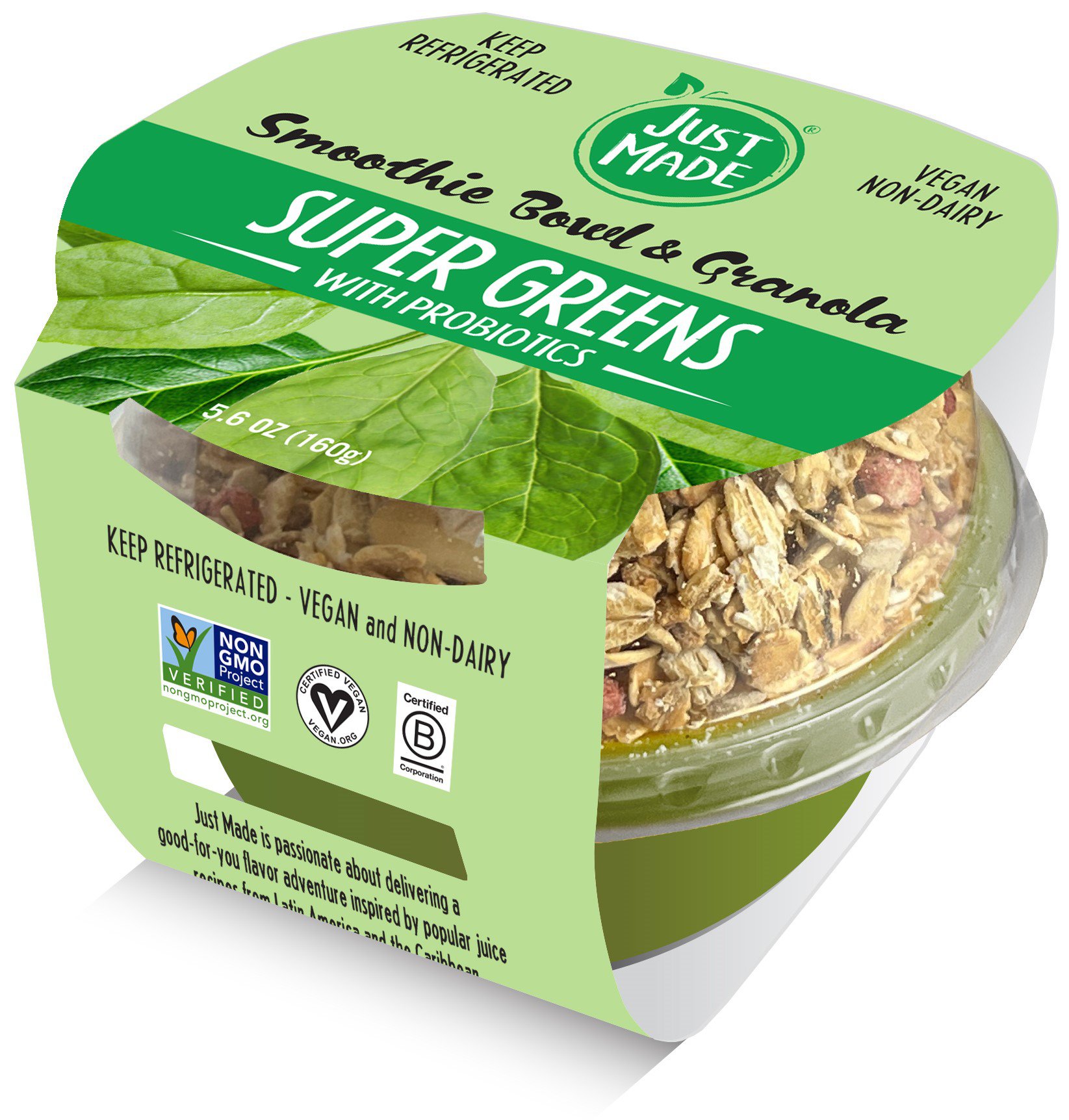 Just Made Super Greens Smoothie Bowl Shop Snack trays at HEB