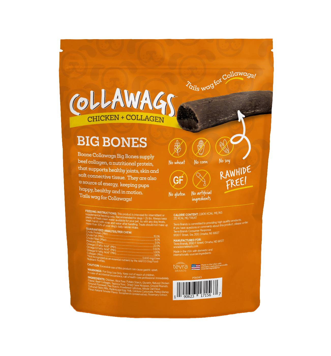 Tevra Pet Boone Collawags Chicken & Collagen Bones Dog Treats Shop