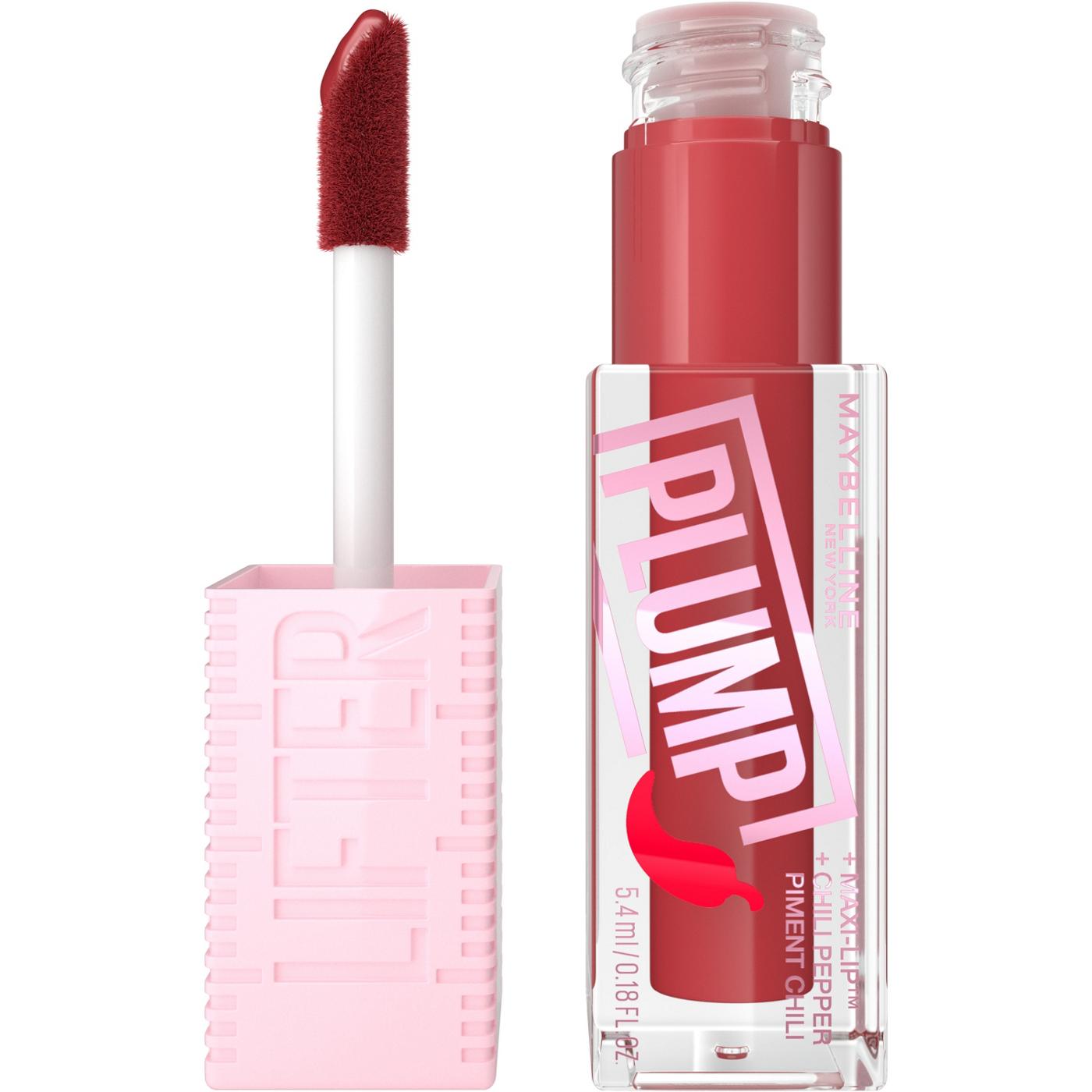 Maybelline Lifter Plump Lip Plumping Gloss - Hot Chili; image 1 of 4