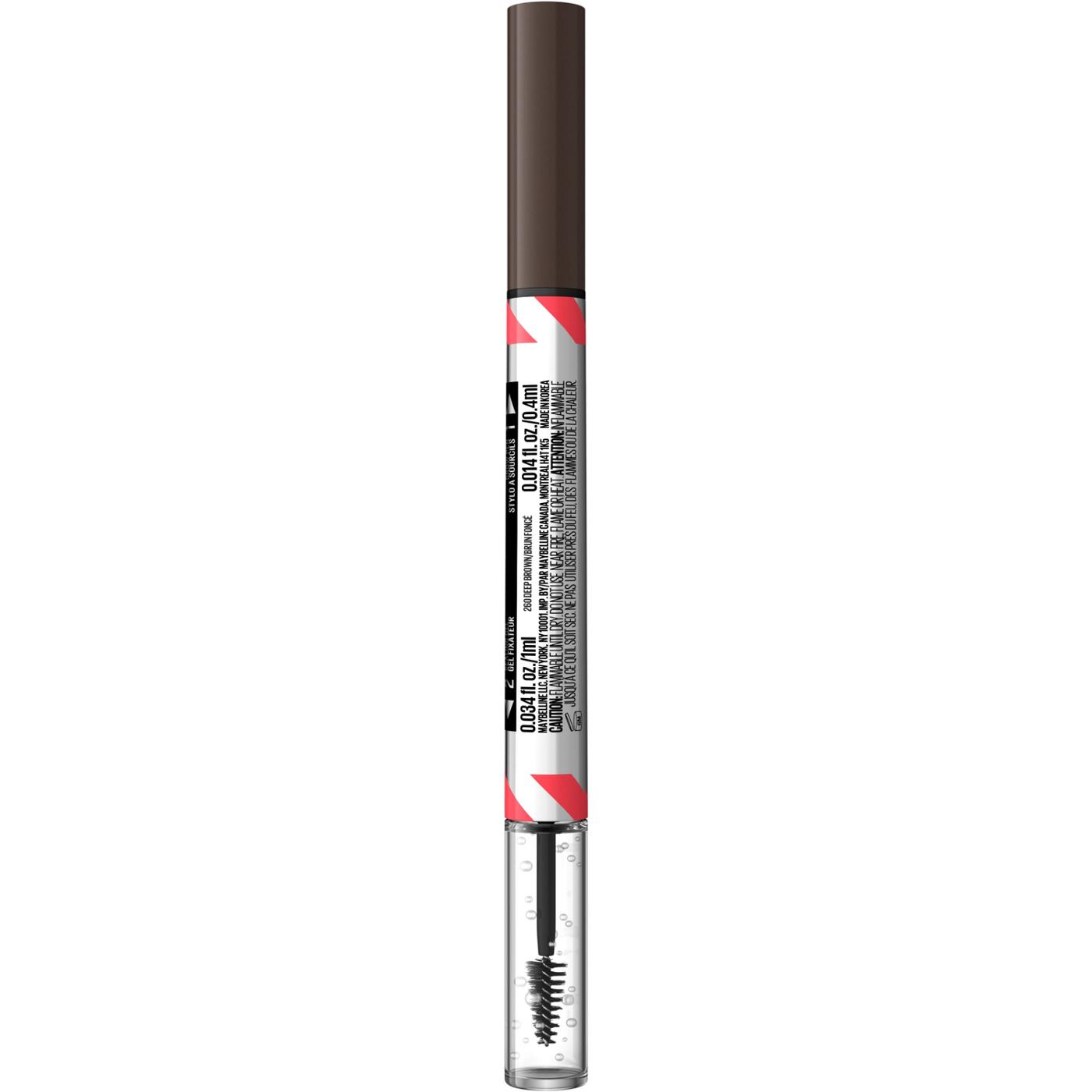 Maybelline Build A Brow 2 In 1 Brow Pen - Deep Brown; image 13 of 17
