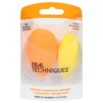 Real Techniques Miracle Complexion Makeup Sponge + Concealer Sponge, 2 ct