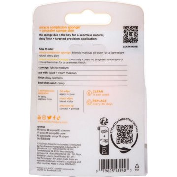 Real Techniques Miracle Complexion Makeup Sponge + Concealer Sponge, 2 ct