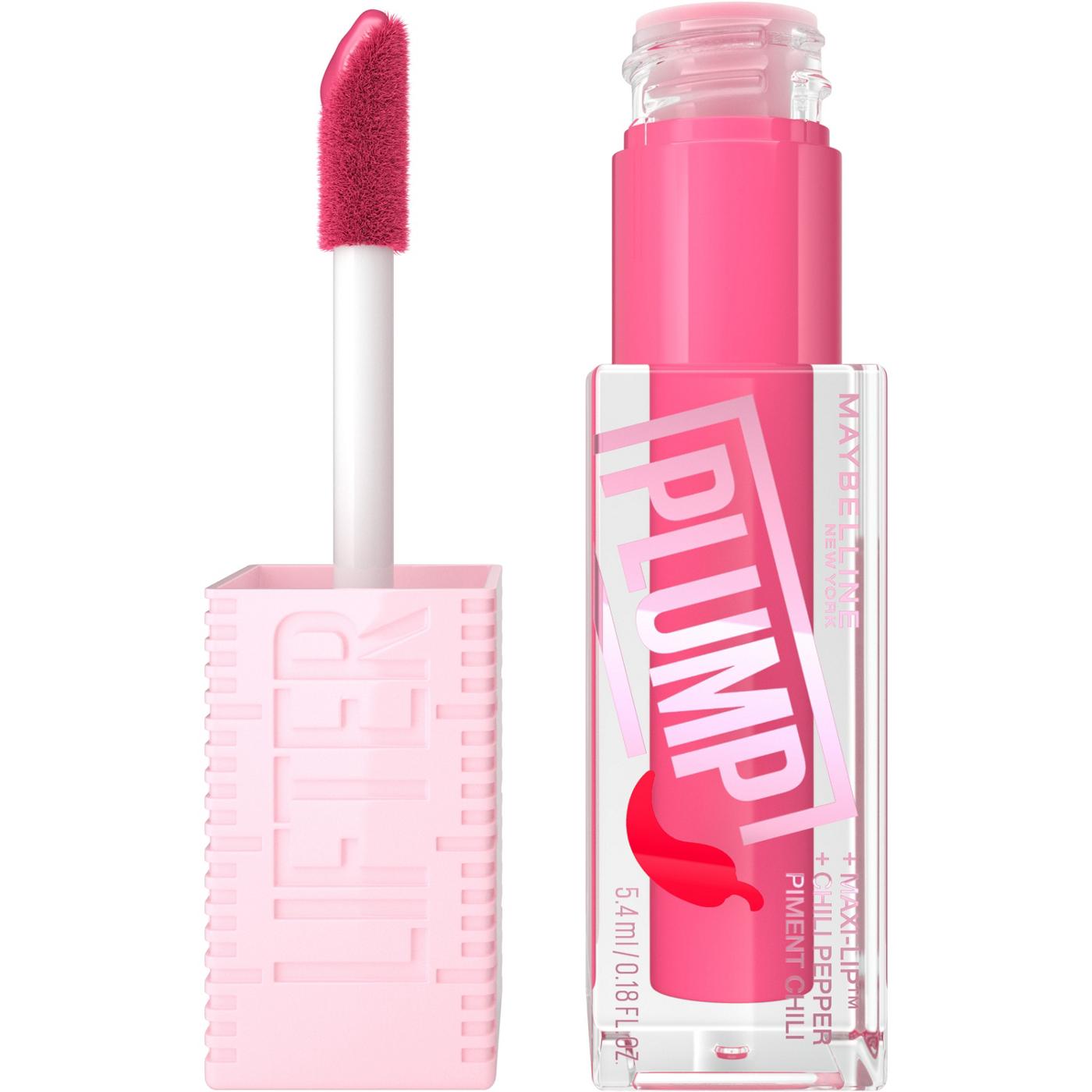 Maybelline Lifter Plump Lip Plumping Lip Gloss - Pink Sting; image 1 of 2