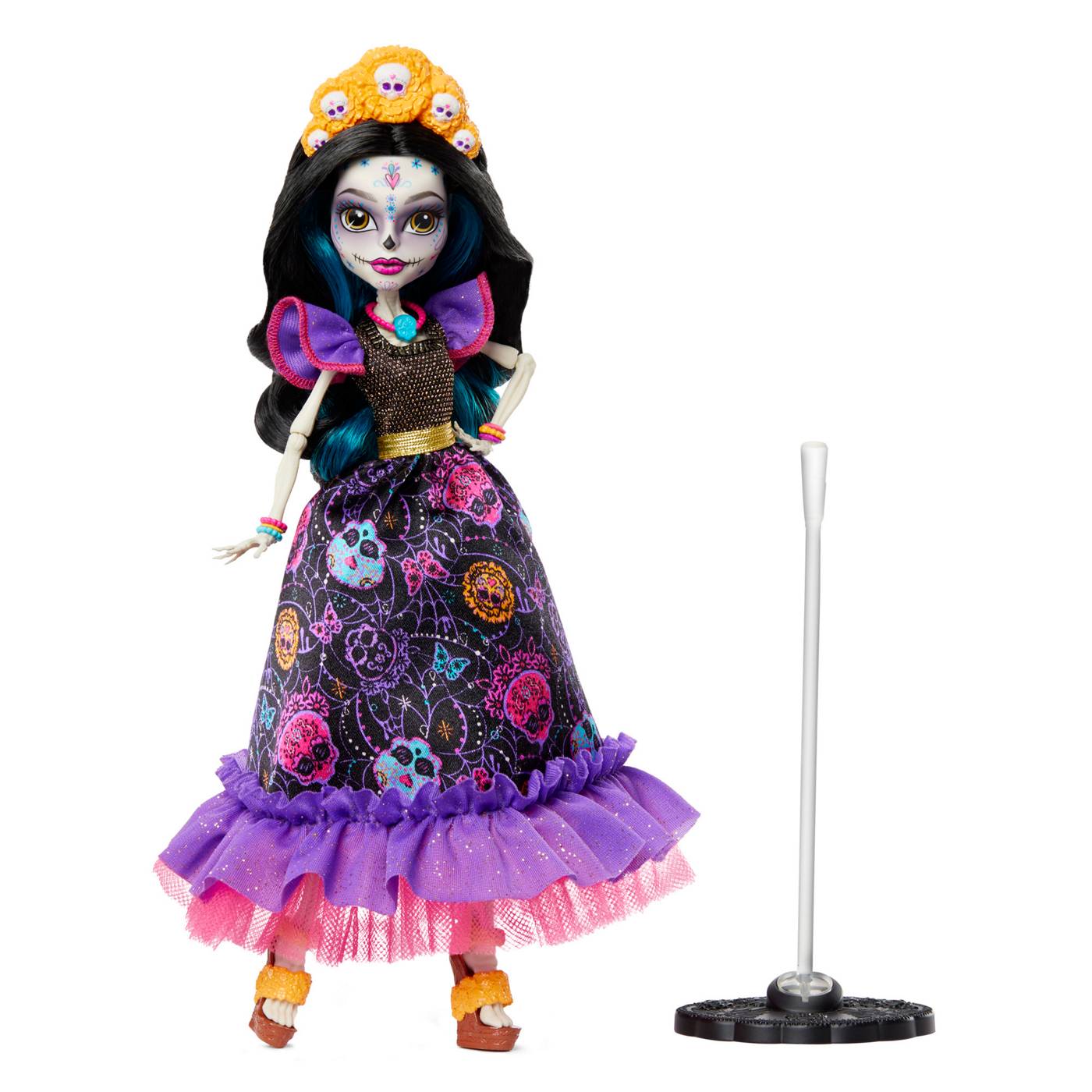 Monster High Dia de Muertos Edition Skelita Calaveras Doll; image 5 of 6
