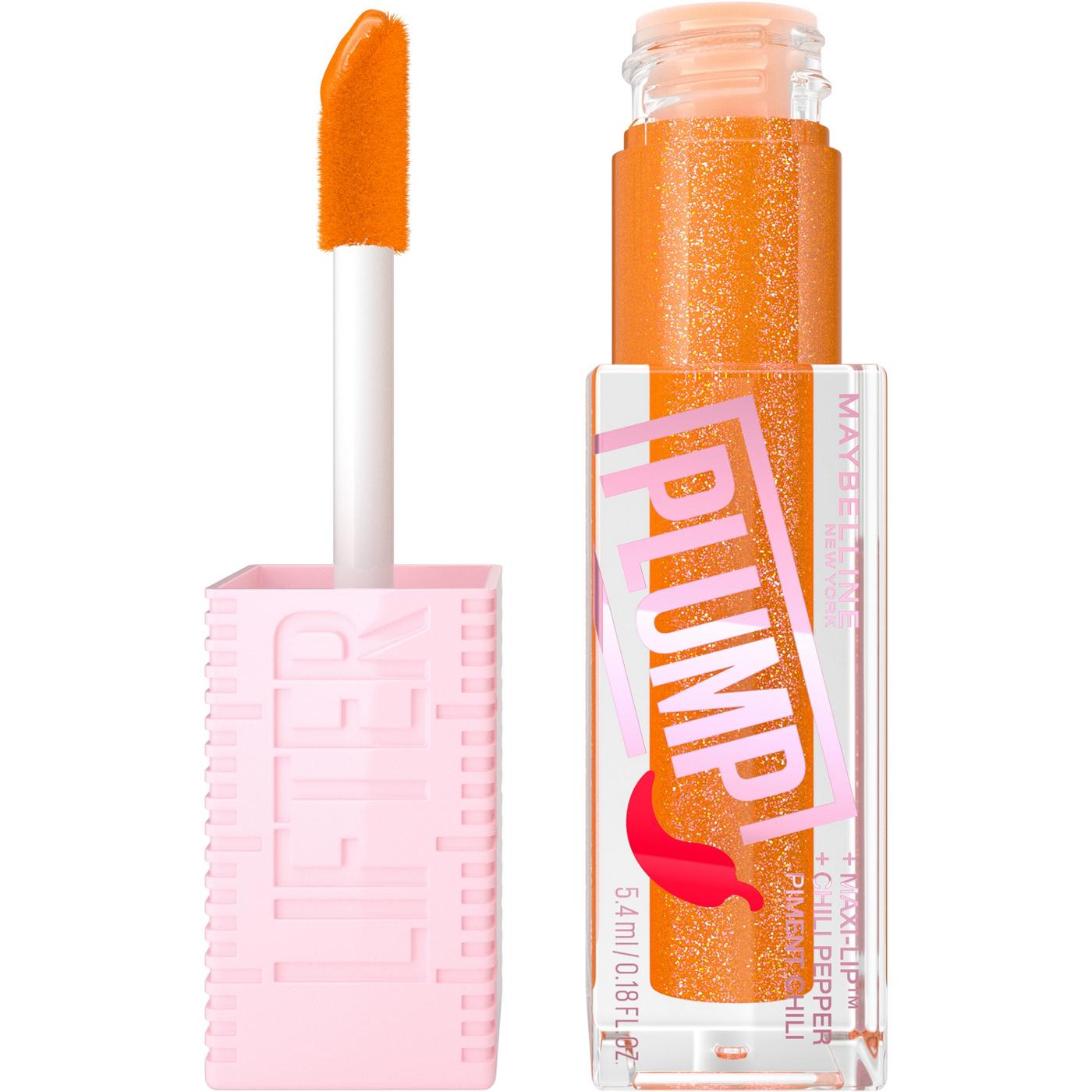 Maybelline Lifter Plump Lip Plumping Lip Gloss - Hot Honey; image 1 of 10