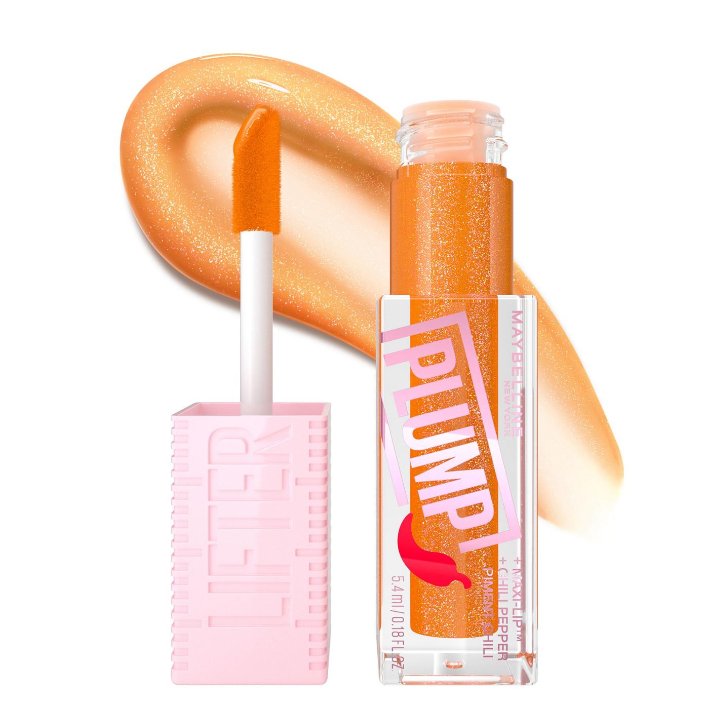 Maybelline Lifter Plump Lip Plumping Lip Gloss - Hot Honey; image 7 of 10