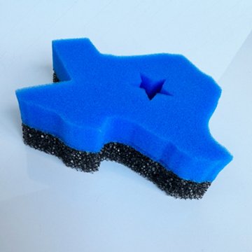 Bright Box Smart Clean Texas Duo Scrub Sponge - Blue