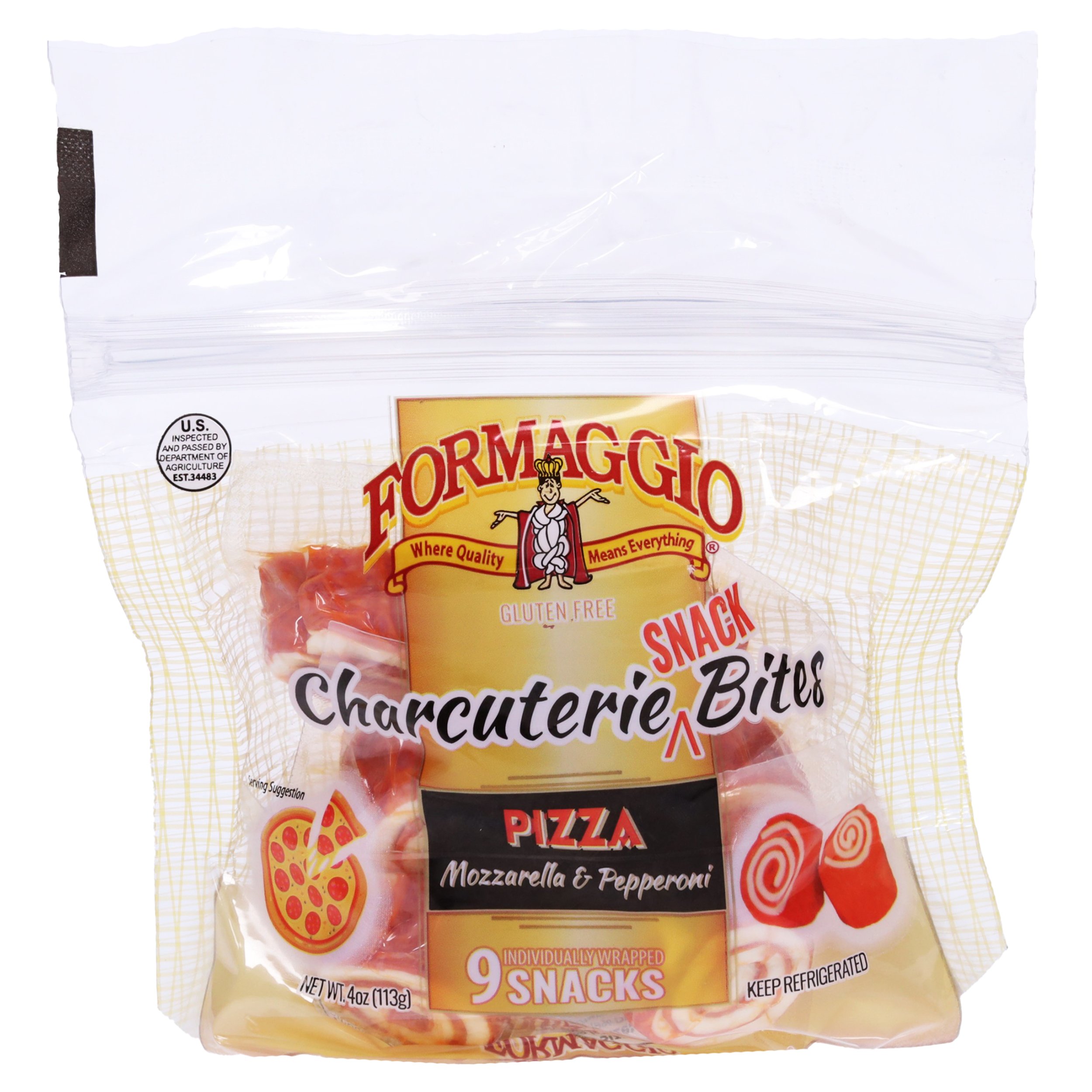 Formaggio Charcuterie Snack Bites - Pizza Pepperoni - Shop Cheese at H-E-B