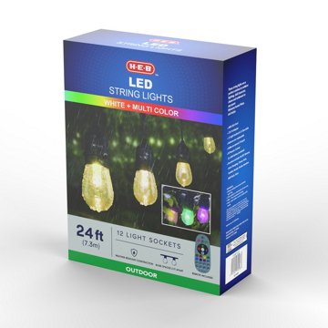 H-E-B Outdoor LED String Lights, 24'