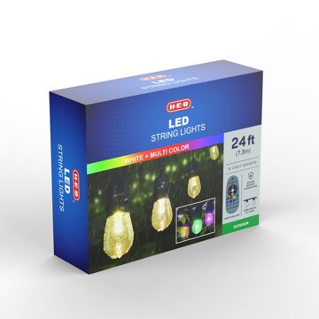 H-E-B Outdoor LED String Lights, 24'
