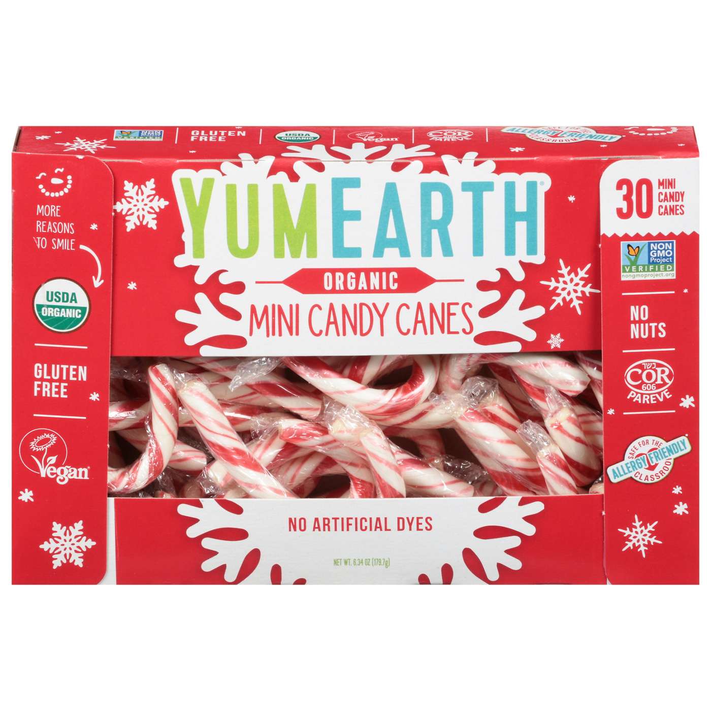 YumEarth Organic Mini Christmas Candy Canes; image 1 of 2