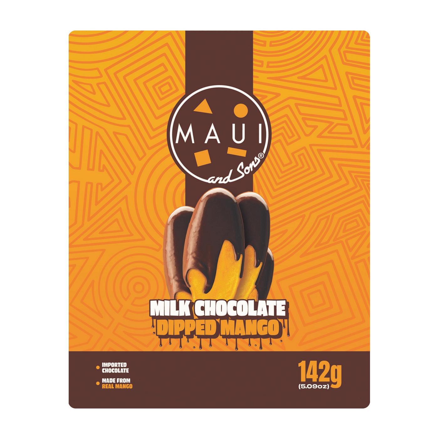 Maui & Sons Dried Mango Dipped Milk Chocolate - Shop Tropical