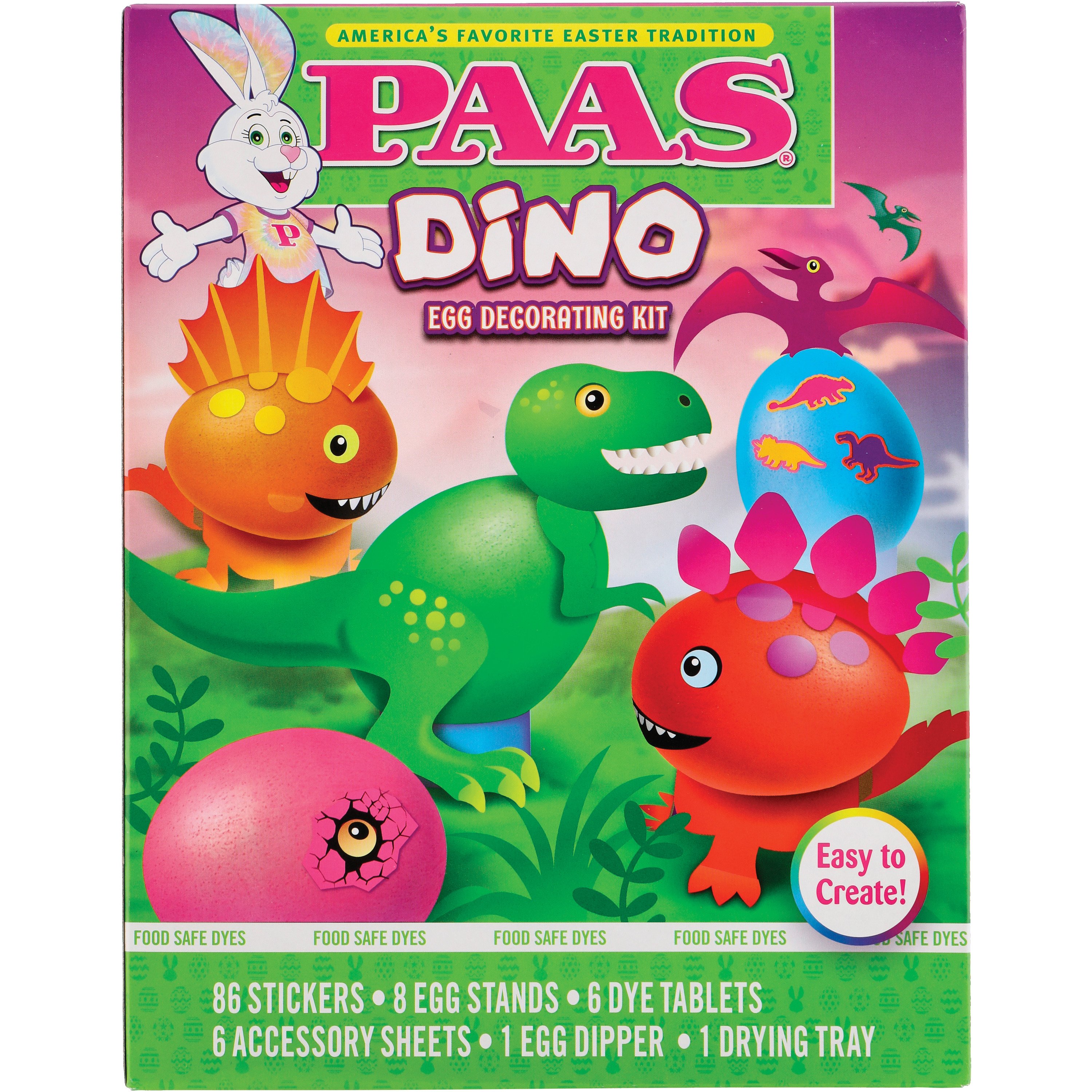 PAAS Dino Easter Egg Decorating Kit Shop Kits at HEB