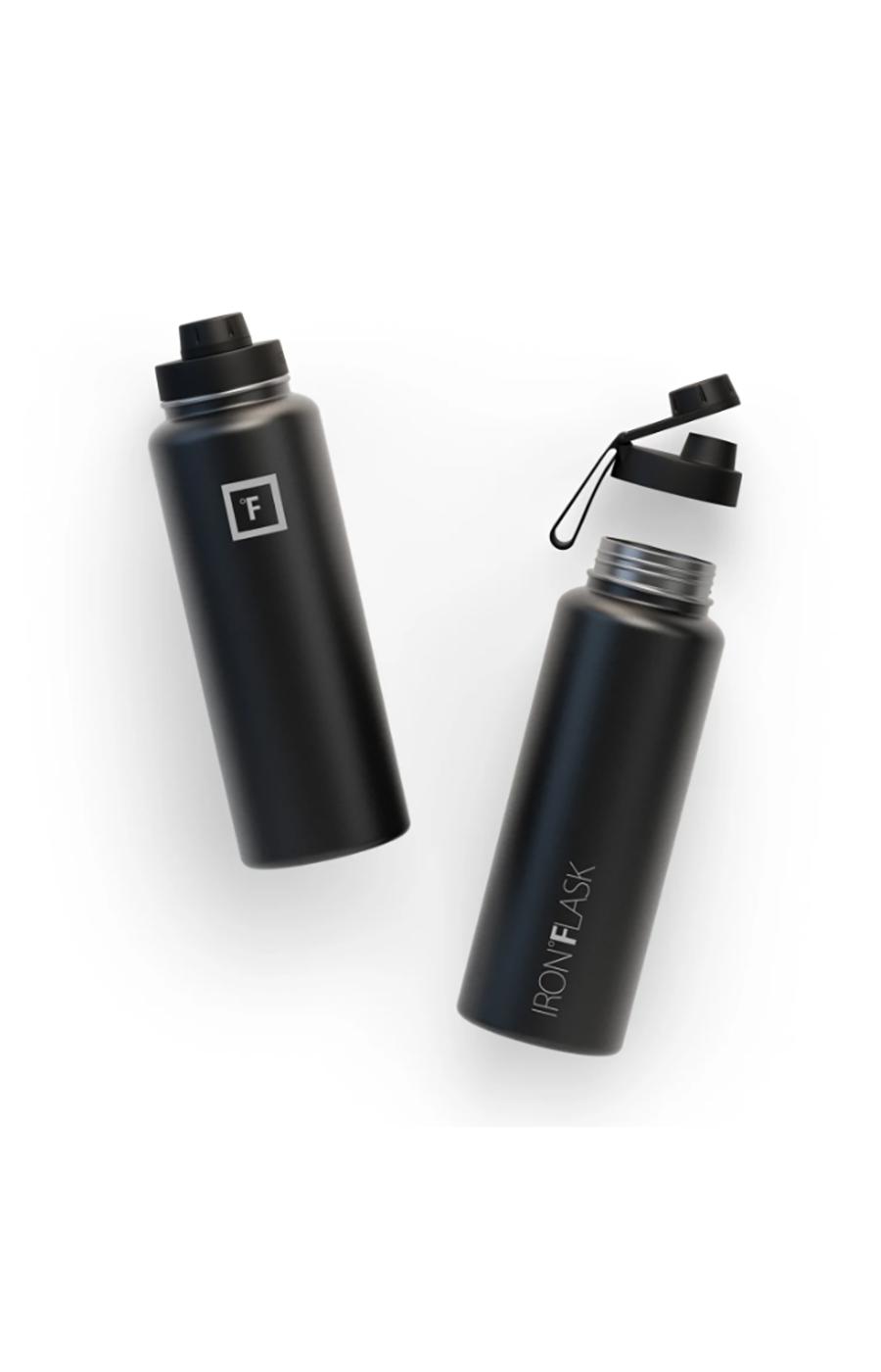 Iron Flask Sports Water Bottle - 3 Lids - 40 oz - Day & Night 