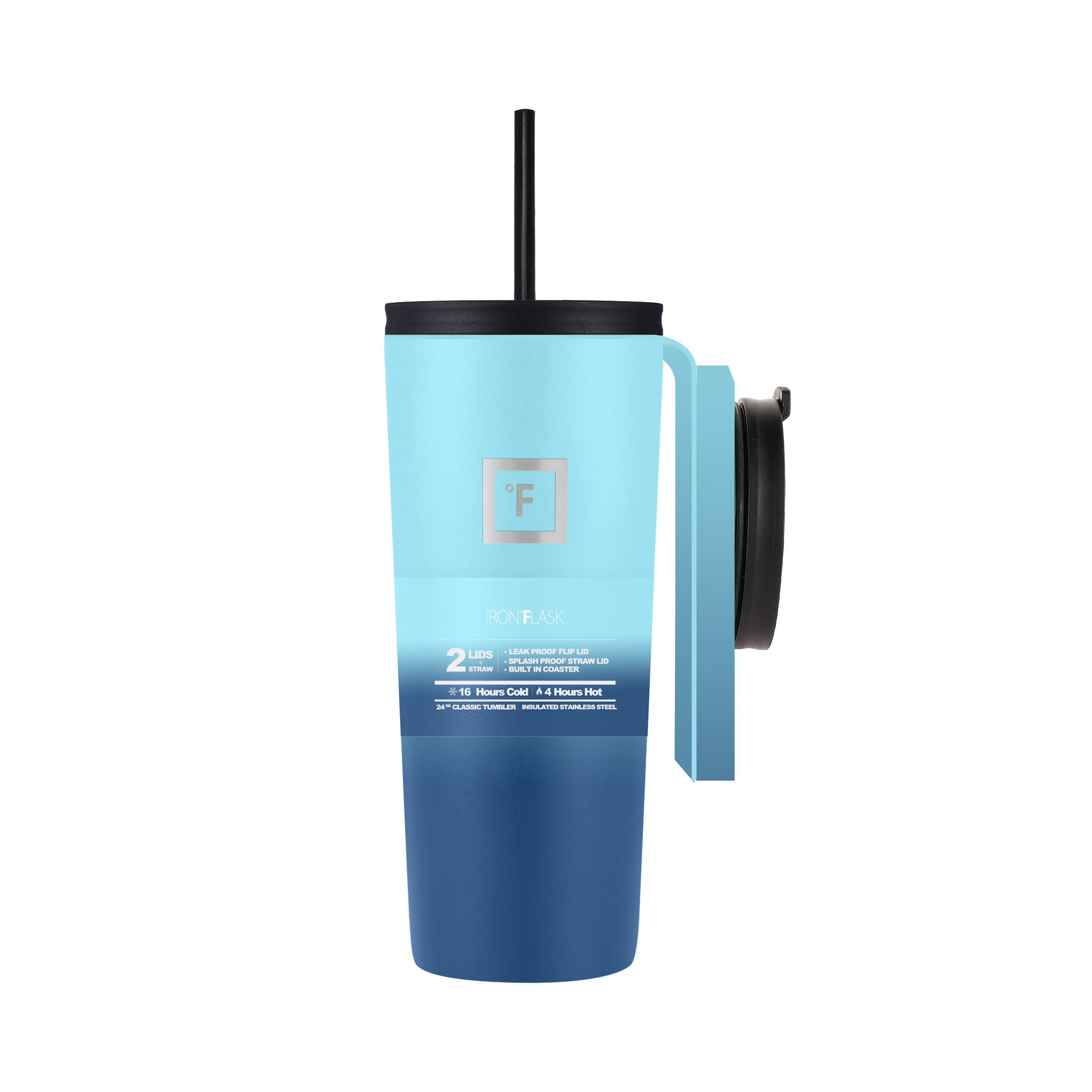 Iron Flask Classic Tumbler + 2 Lids - Blue Waves - Shop Cups
