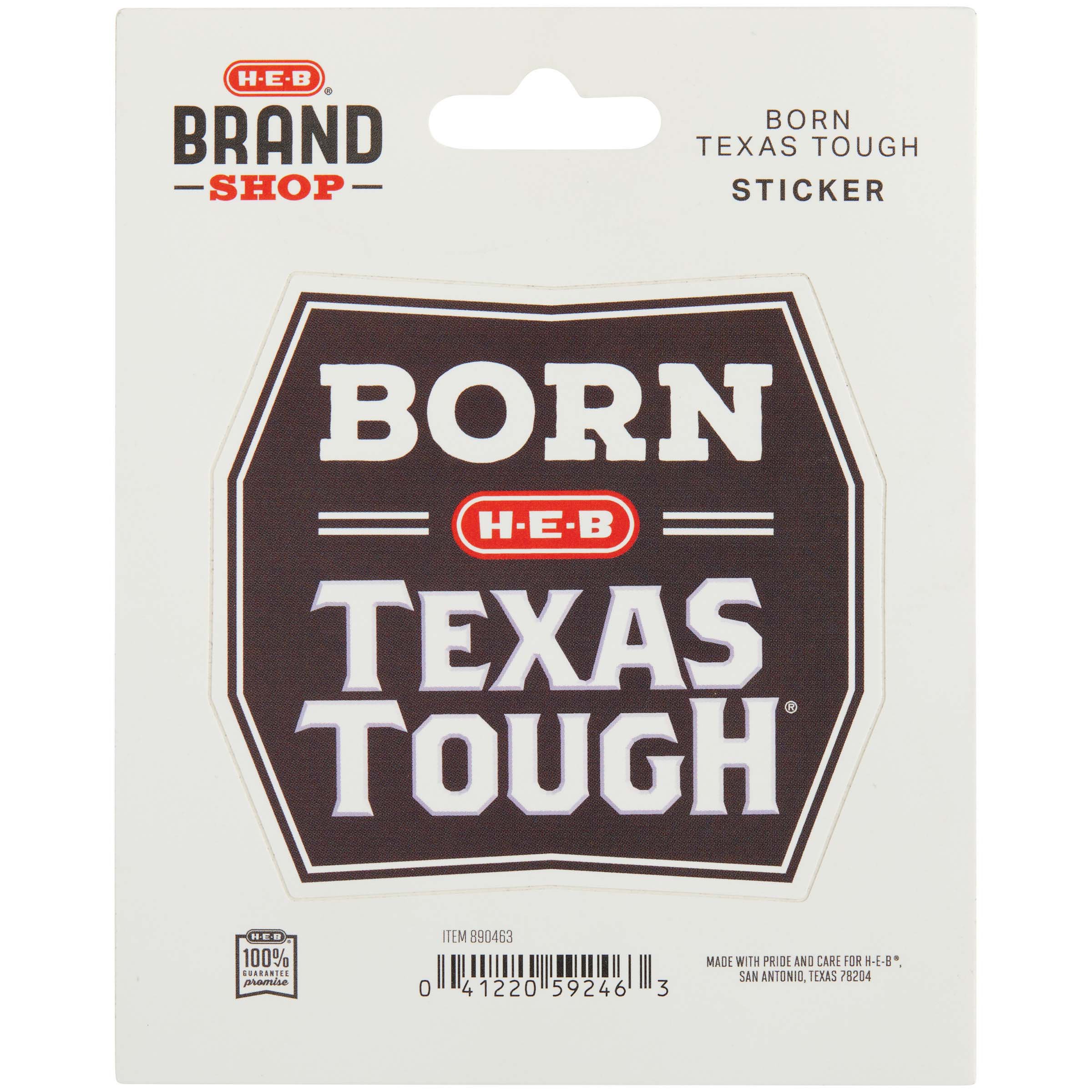 HEB Brand Shop Born Texas Tough Sticker Shop Seasonal Decor at HEB
