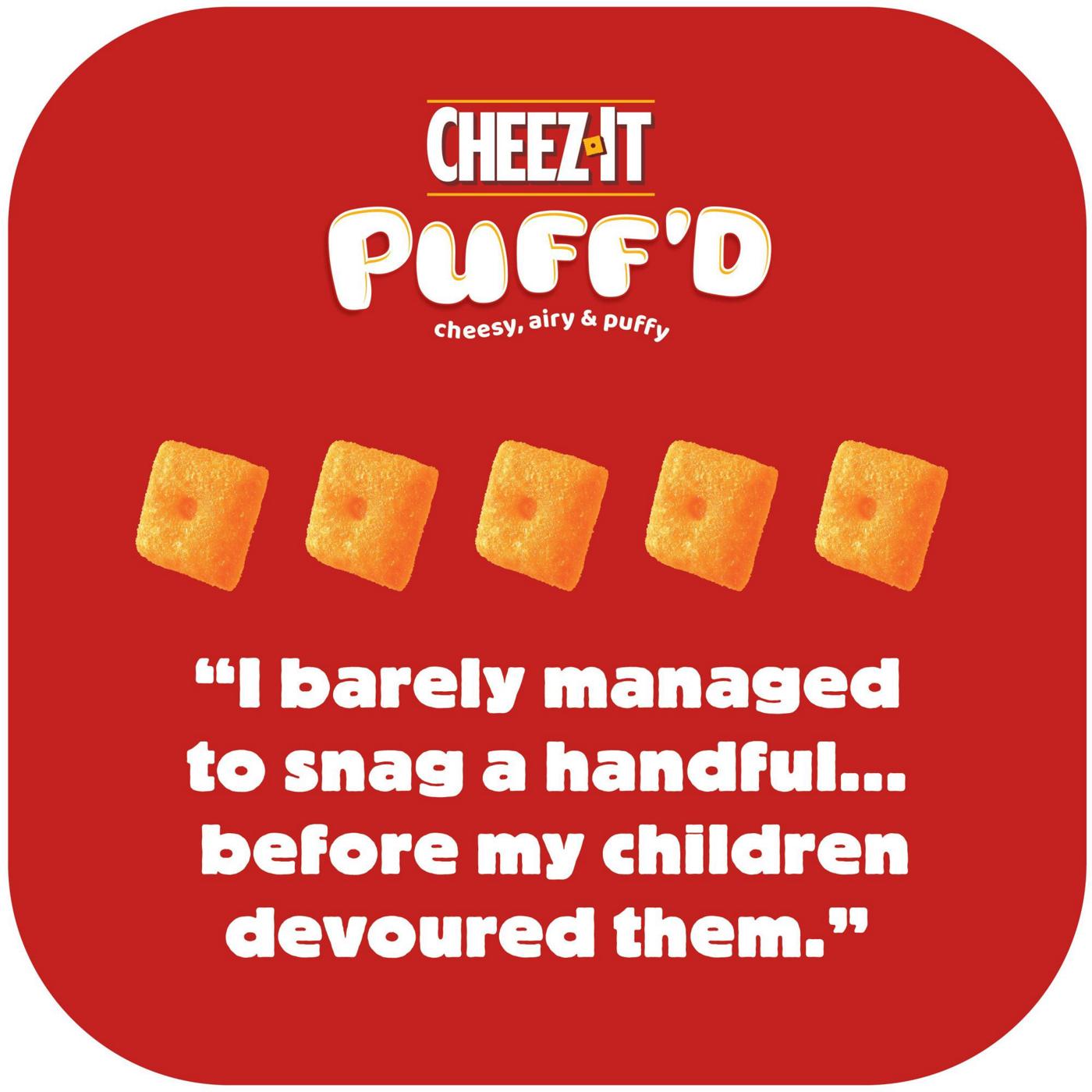 Cheez-It Puff'd Double Cheese Cheesy Baked Snacks; image 4 of 5