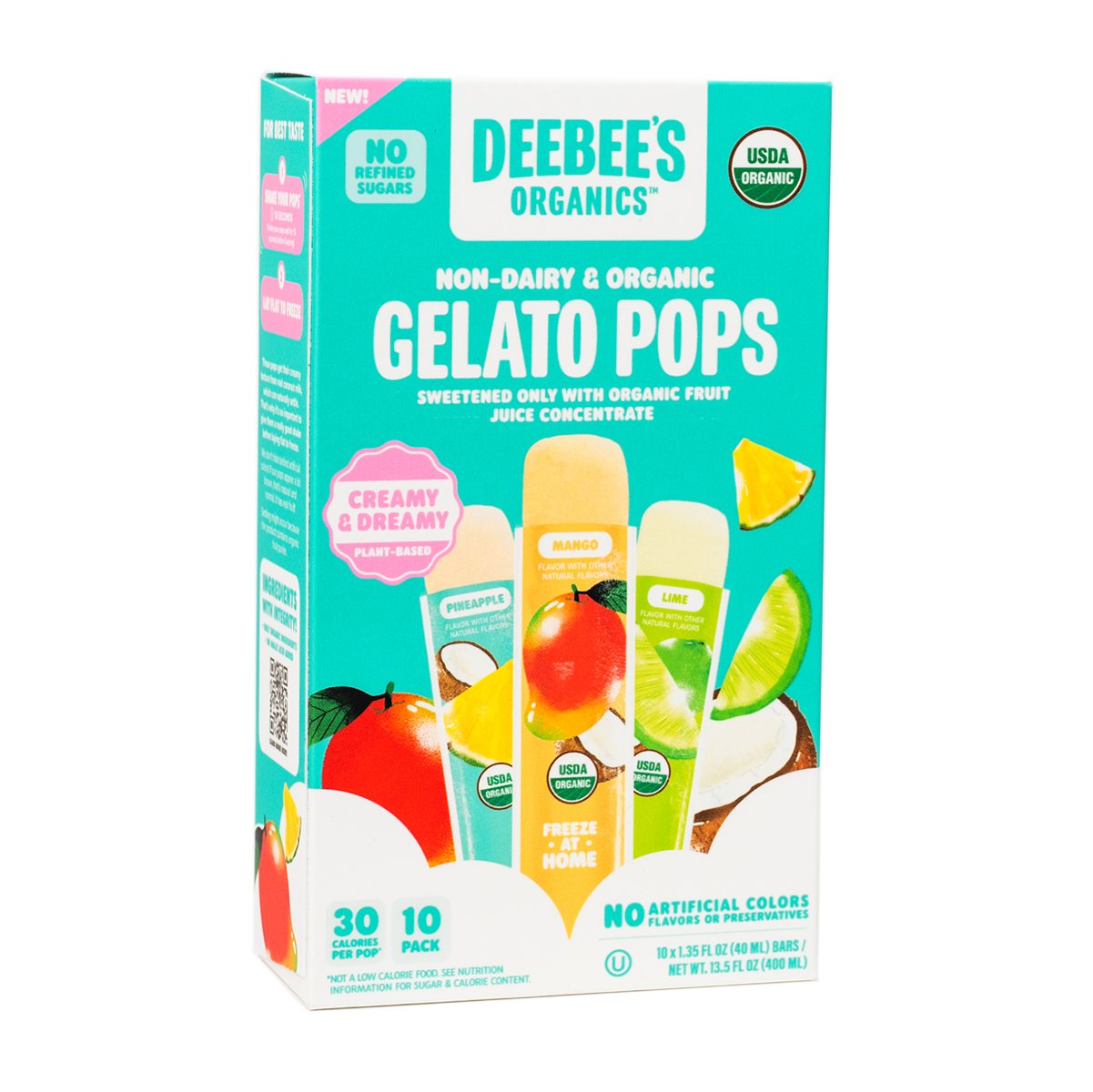 Deebee's Organics NonDairy Gelato Pops Shop Bars & pops at HEB