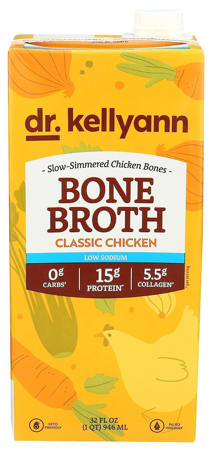 Dr. Kellyann Bone Broth Chicken Low Sodium 32oz Shop at HEB