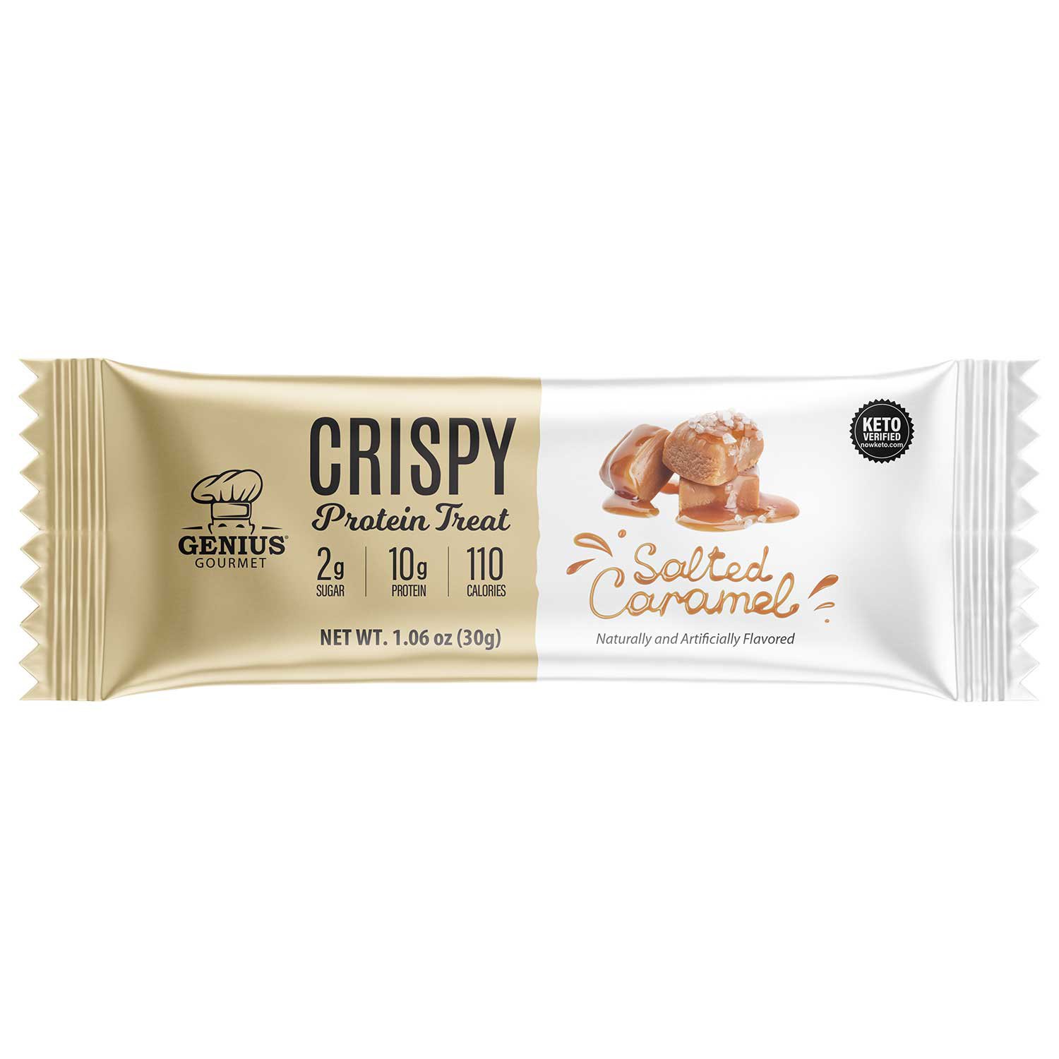 Genius Gourmet Salted Caramel Crispy Protein Treat Shop Diet And Fitness At H E B