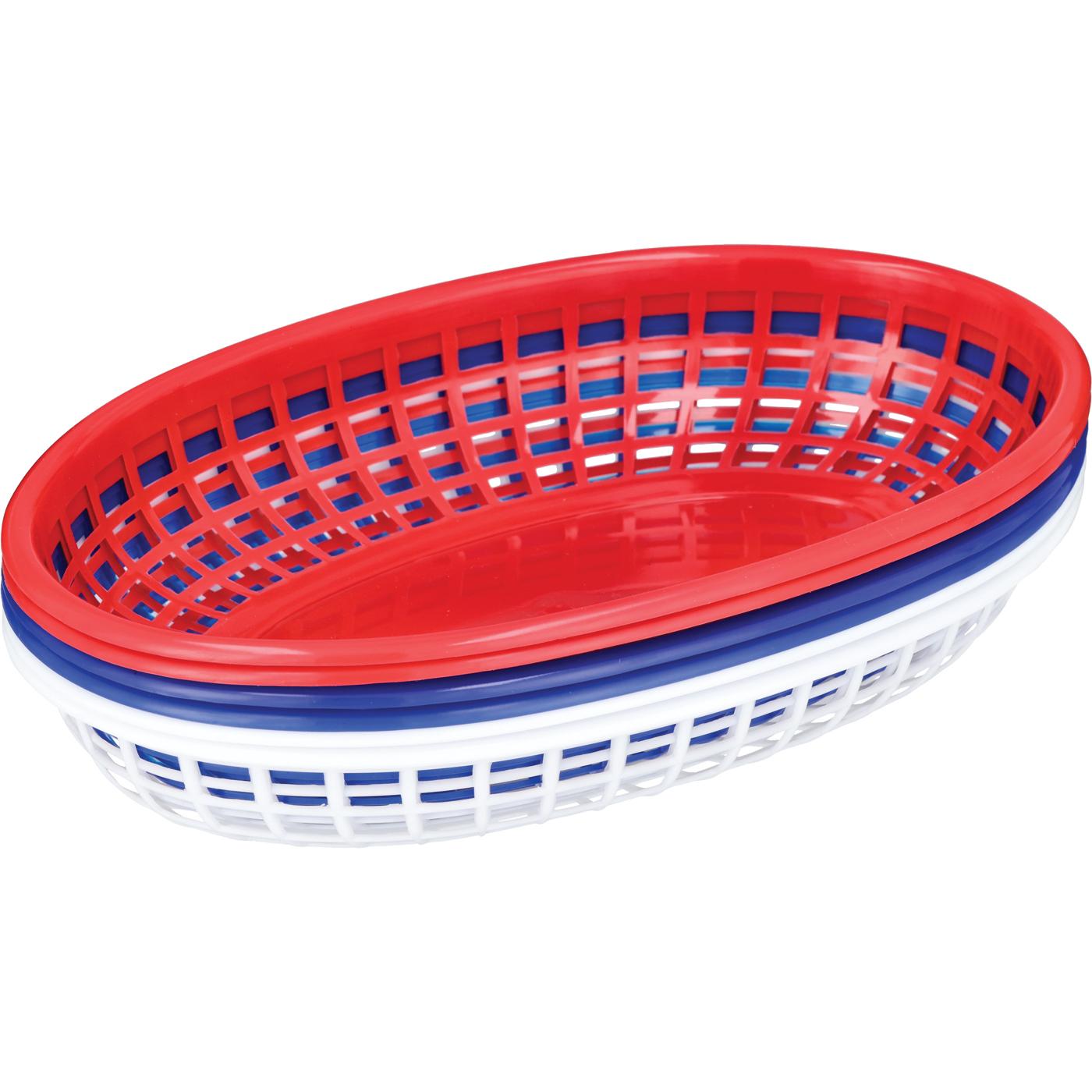 Destination Holiday Red, White And Blue Basket Set; image 1 of 2