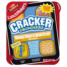 LunchMakers Cracker Crunchers Tray - Honey Ham & American