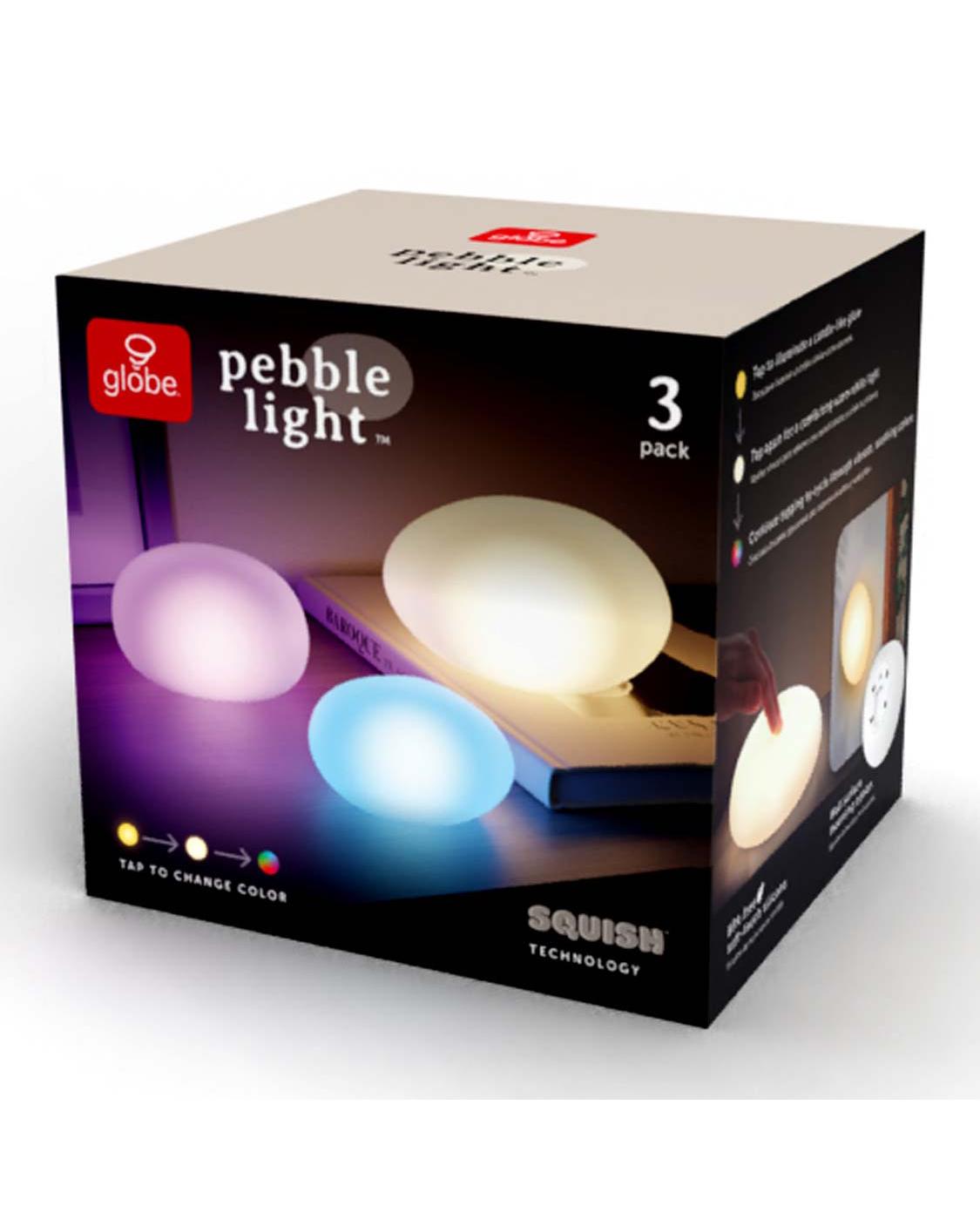 Globe Rechargeable Pebble Lights; image 4 of 6