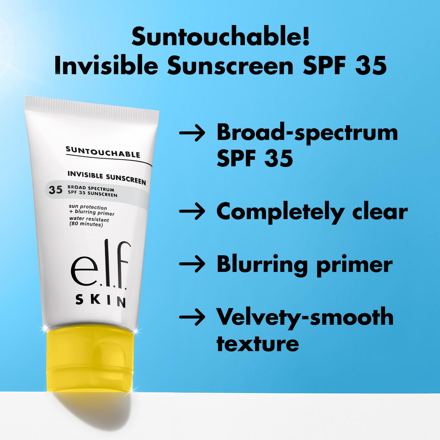 e.l.f. SKIN Suntouchable Invisible Sunscreen SPF 35; image 3 of 5