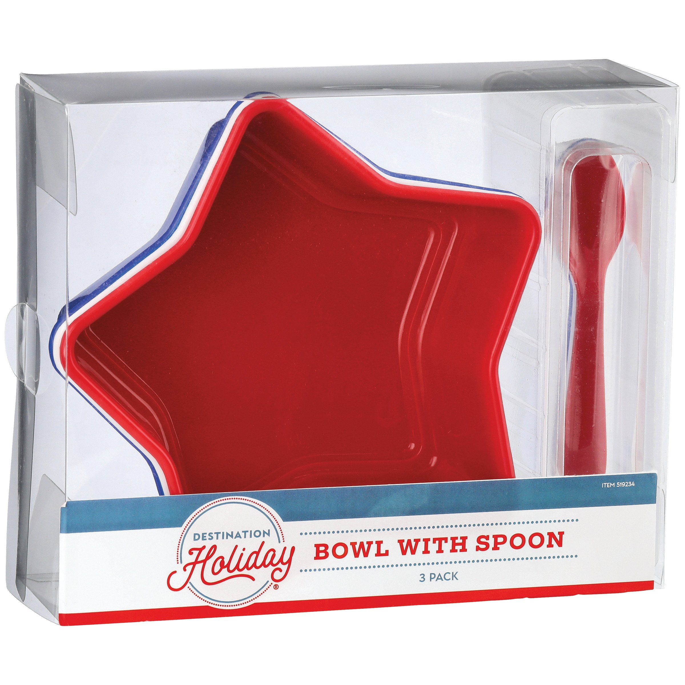 Destination Holiday Star Bowls With Spoons Shop Seasonal decor at HEB