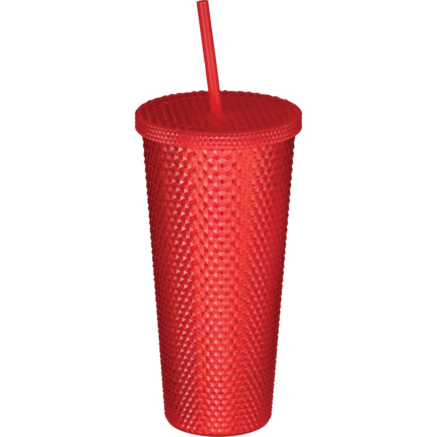 Destination Holiday Textured Tumbler - Red; image 1 of 2