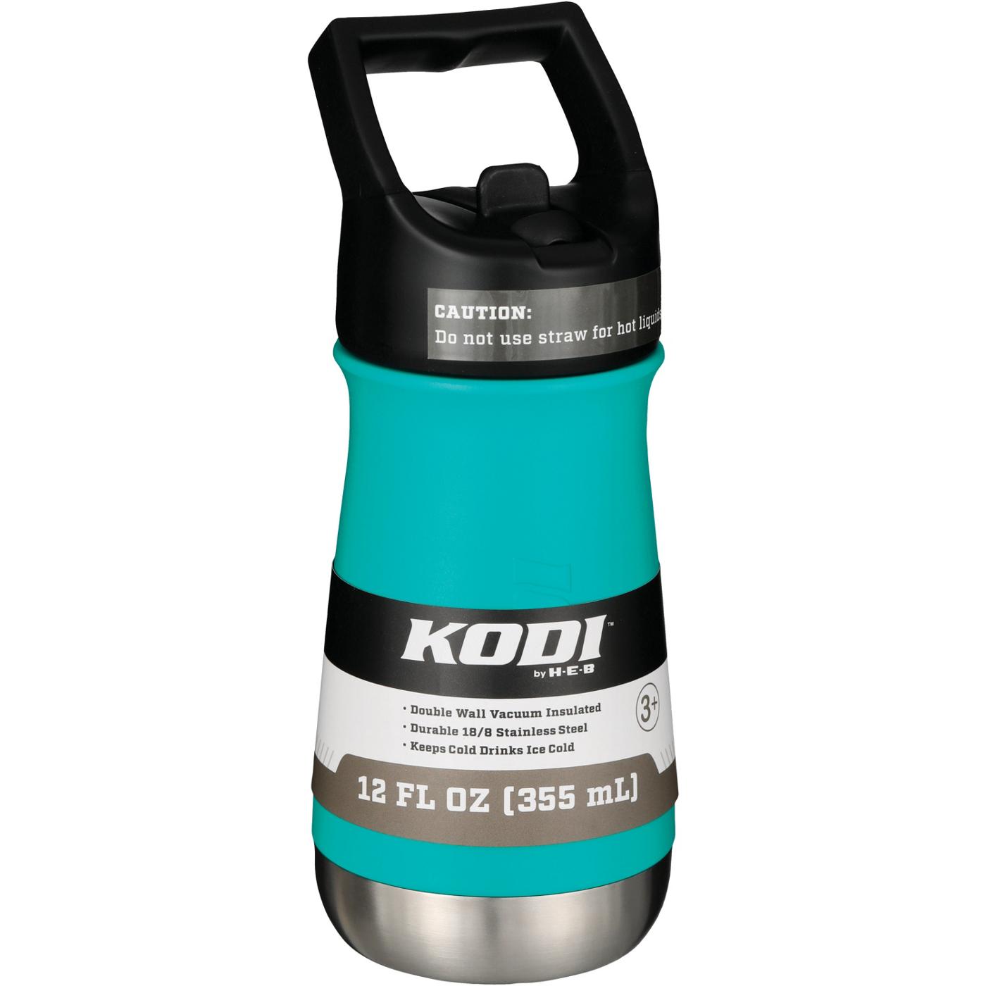 KODI by H-E-B Kids Stainless Steel Water Bottle - Jungle Green; image 1 of 2