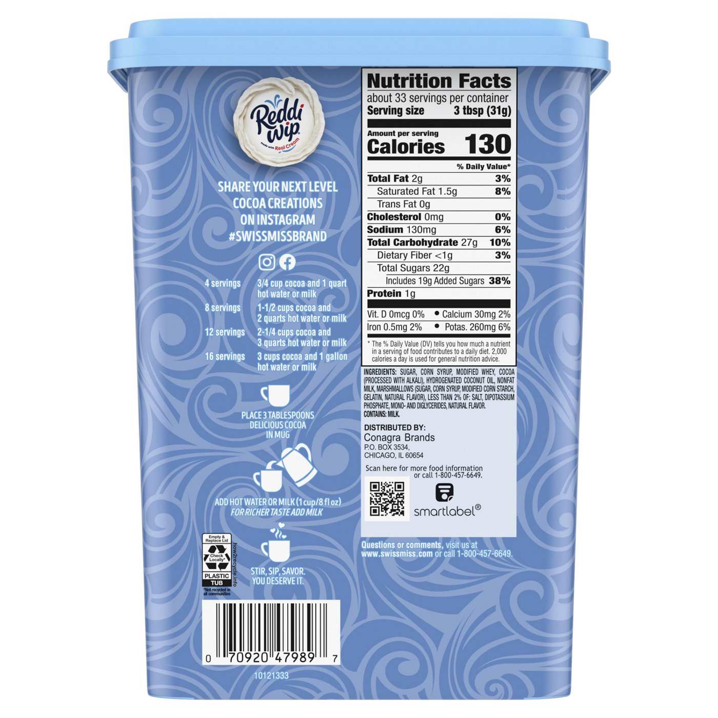 Swiss Miss Marshmallows Hot Cocoa Drink Mix; image 2 of 2