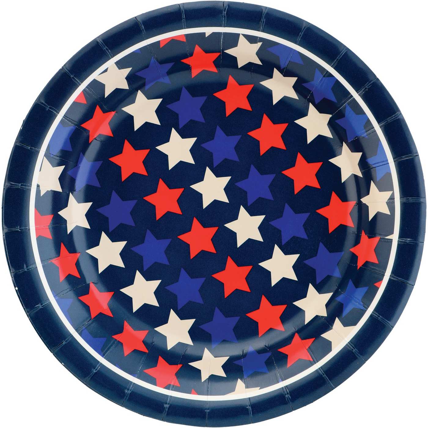 Destination Holiday Patriotic Star Paper Plates, 10 ct; image 1 of 2