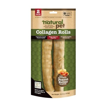 Natural Pet Collagen Rolls Dog Chews, 2 ct