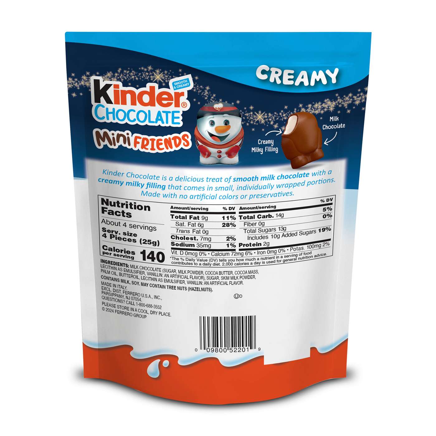 Kinder Chocolate Creamy Mini Friends Christmas Candy; image 9 of 13