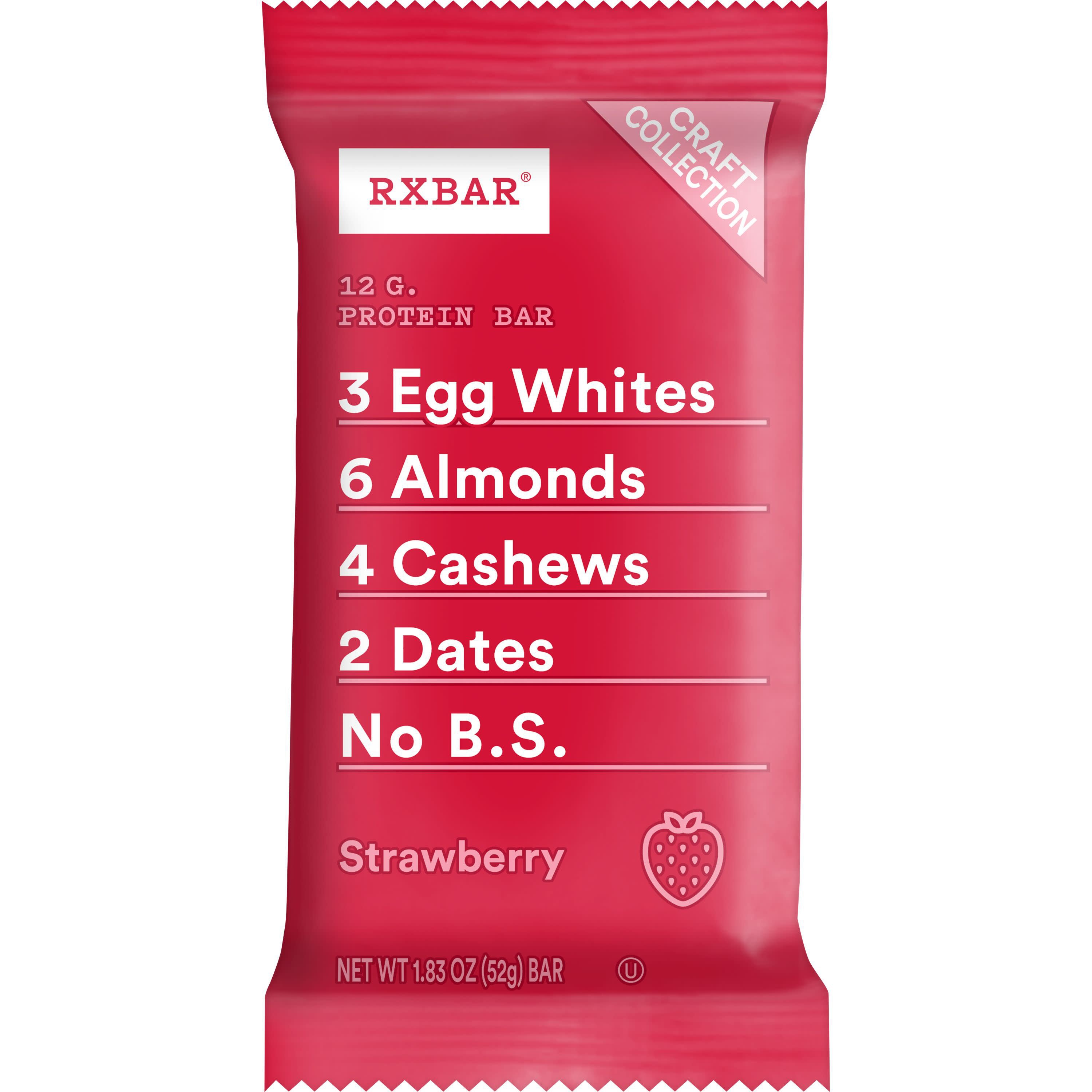 Rxbar 12g Protein Bar Strawberry Shop Granola And Snack Bars At H E B