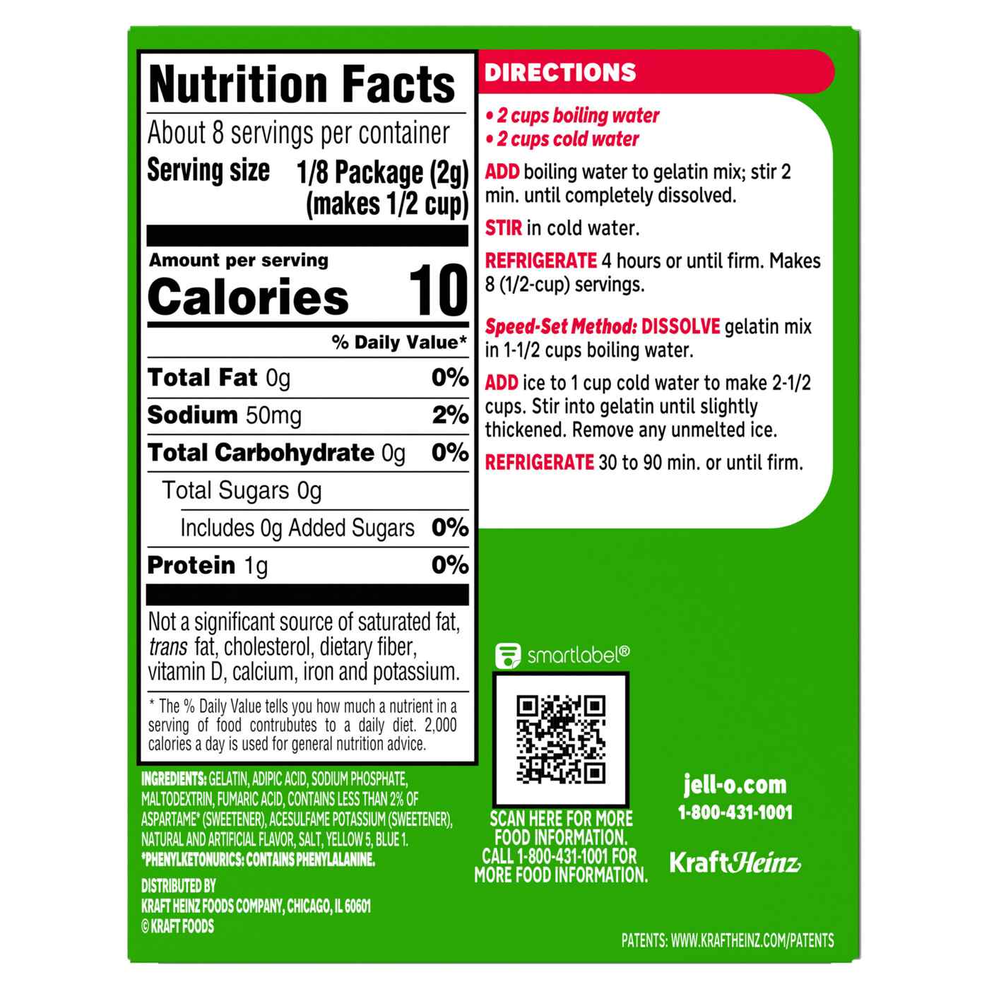 Jell-O Sugar Free Lime Instant Gelatin Mix; image 4 of 5