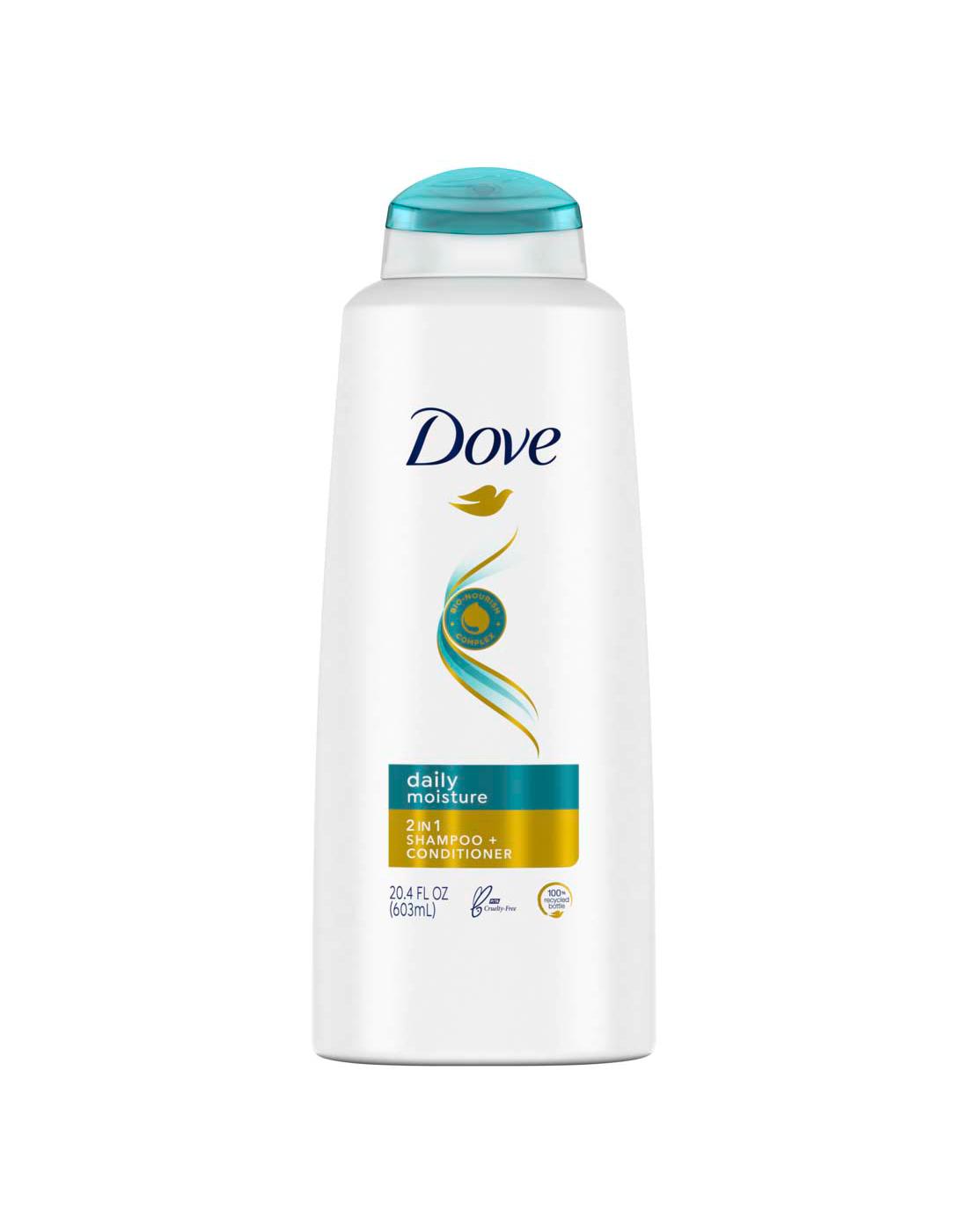 Dove Daily Moisture 2 in 1 Shampoo + Conditioner; image 1 of 5