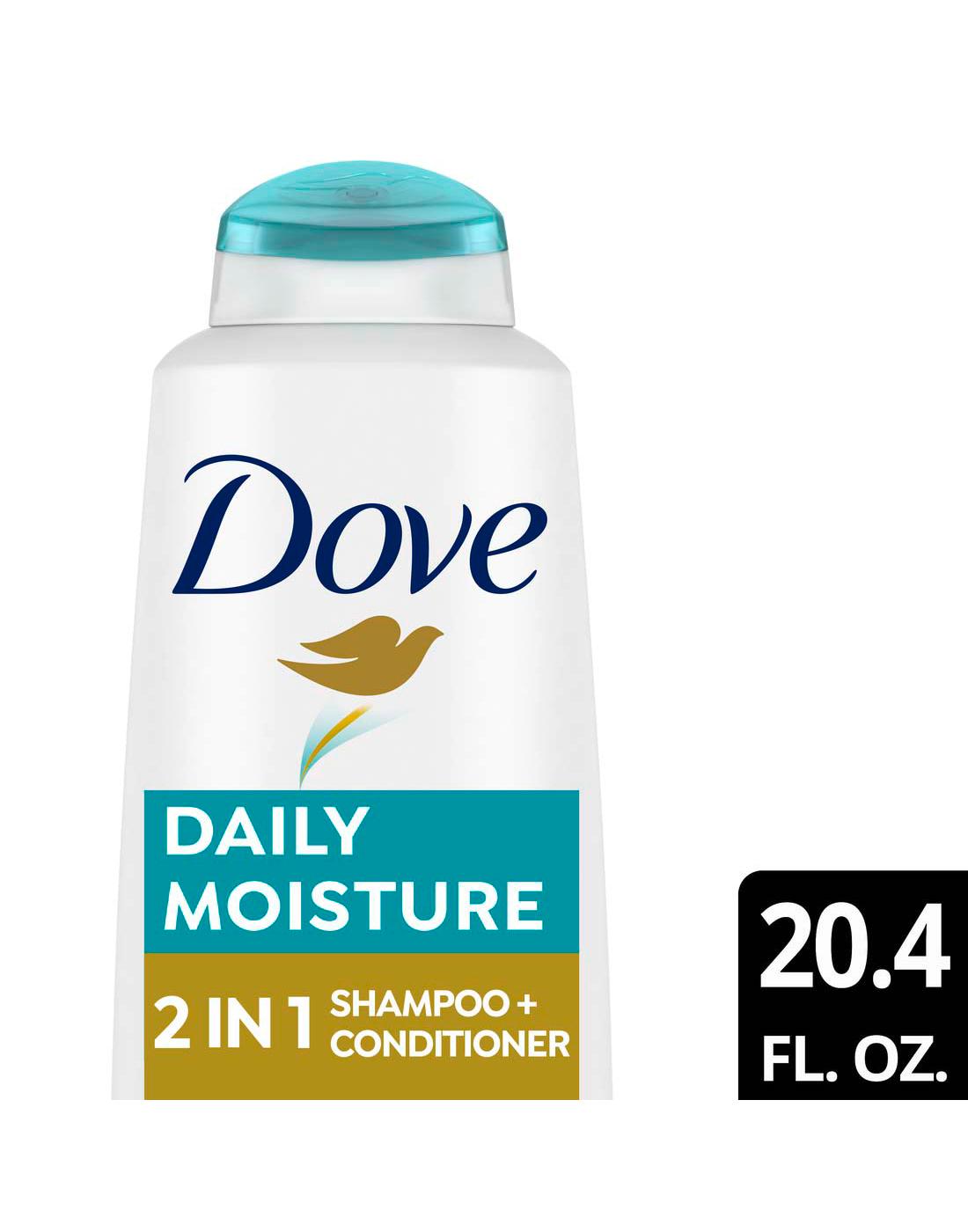 Dove Daily Moisture 2 in 1 Shampoo + Conditioner; image 3 of 5