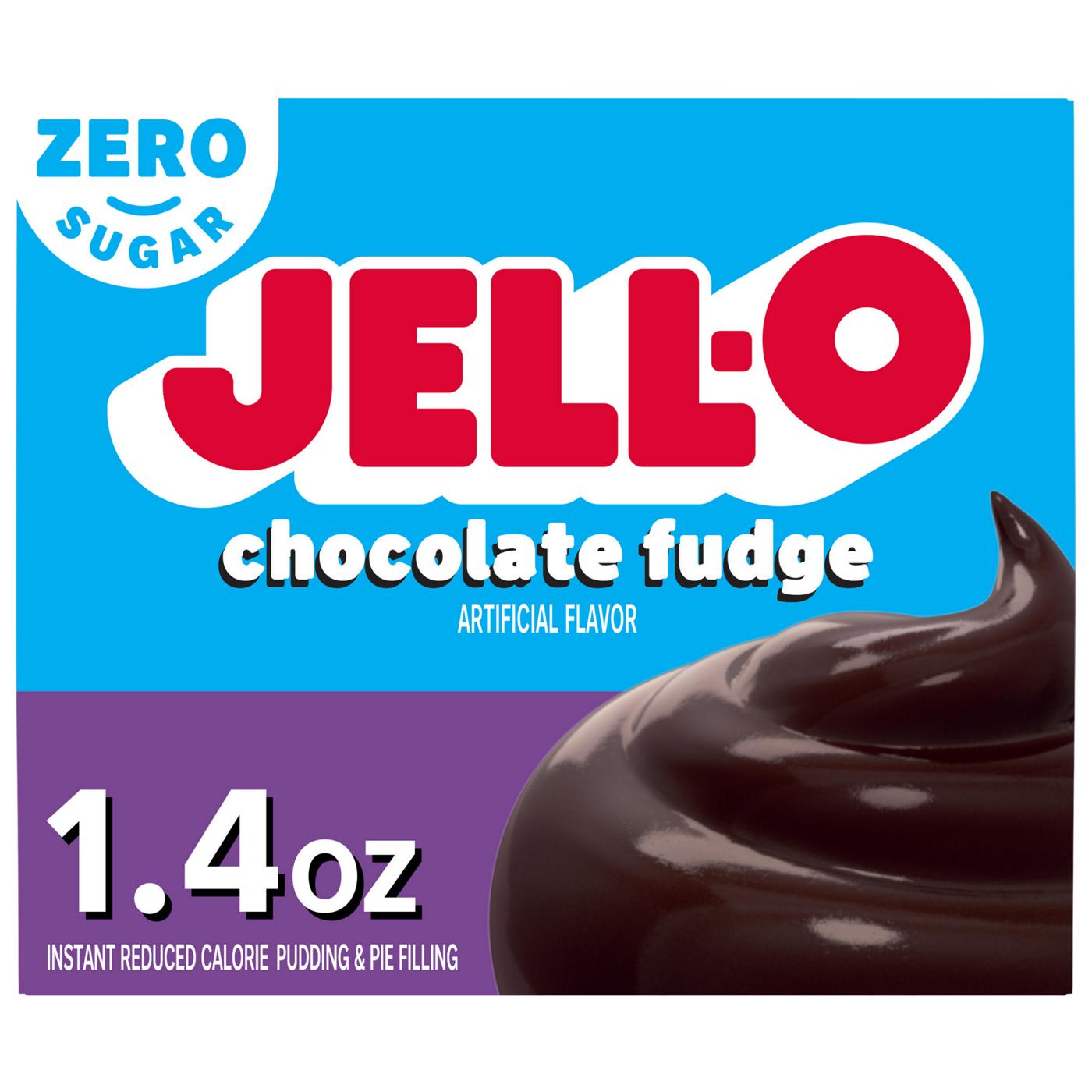 Jell-O Sugar Free Chocolate Fudge Instant Pudding Mix; image 1 of 5