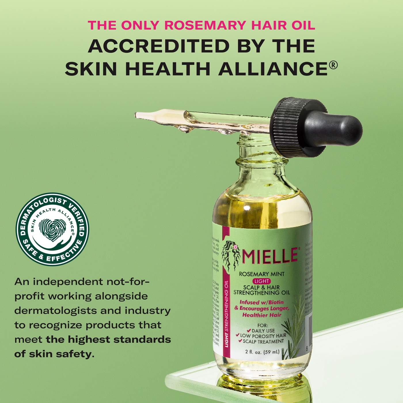 Mielle Light Scalp & Hair Strengthening Oil - Rosemary Mint; image 9 of 10