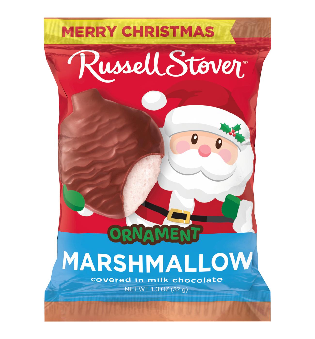 Russell Stover Ornament Milk Chocolate Marshmallow Christmas Candy; image 1 of 2