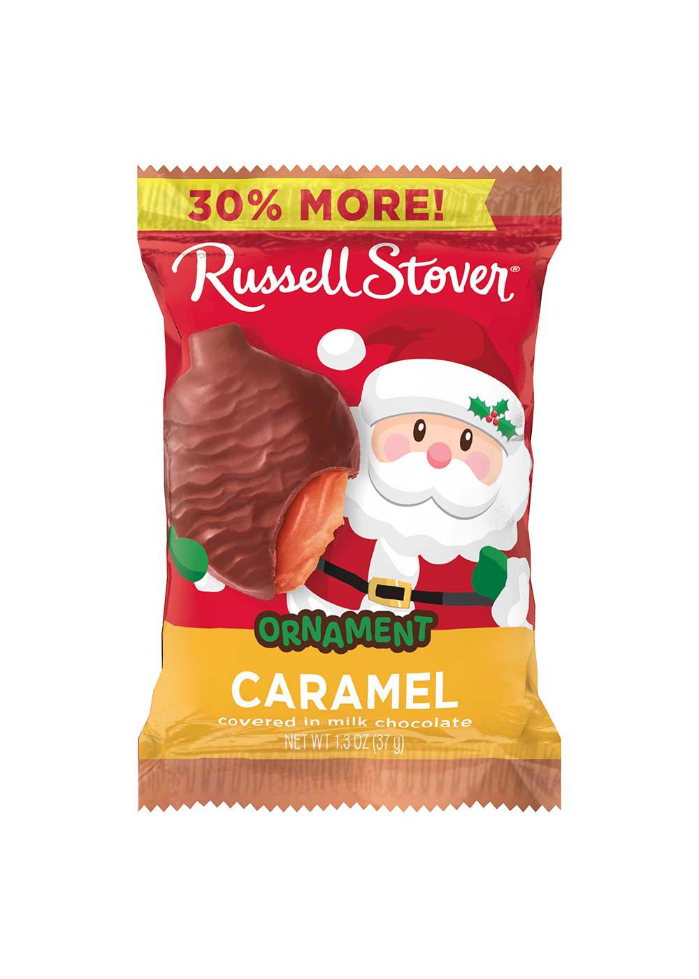 Russell Stover Ornament Milk Chocolate Caramel Christmas Candy; image 1 of 2