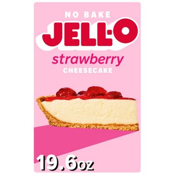 Jell-O No Bake Strawberry Cheesecake Mix, 19.6 oz