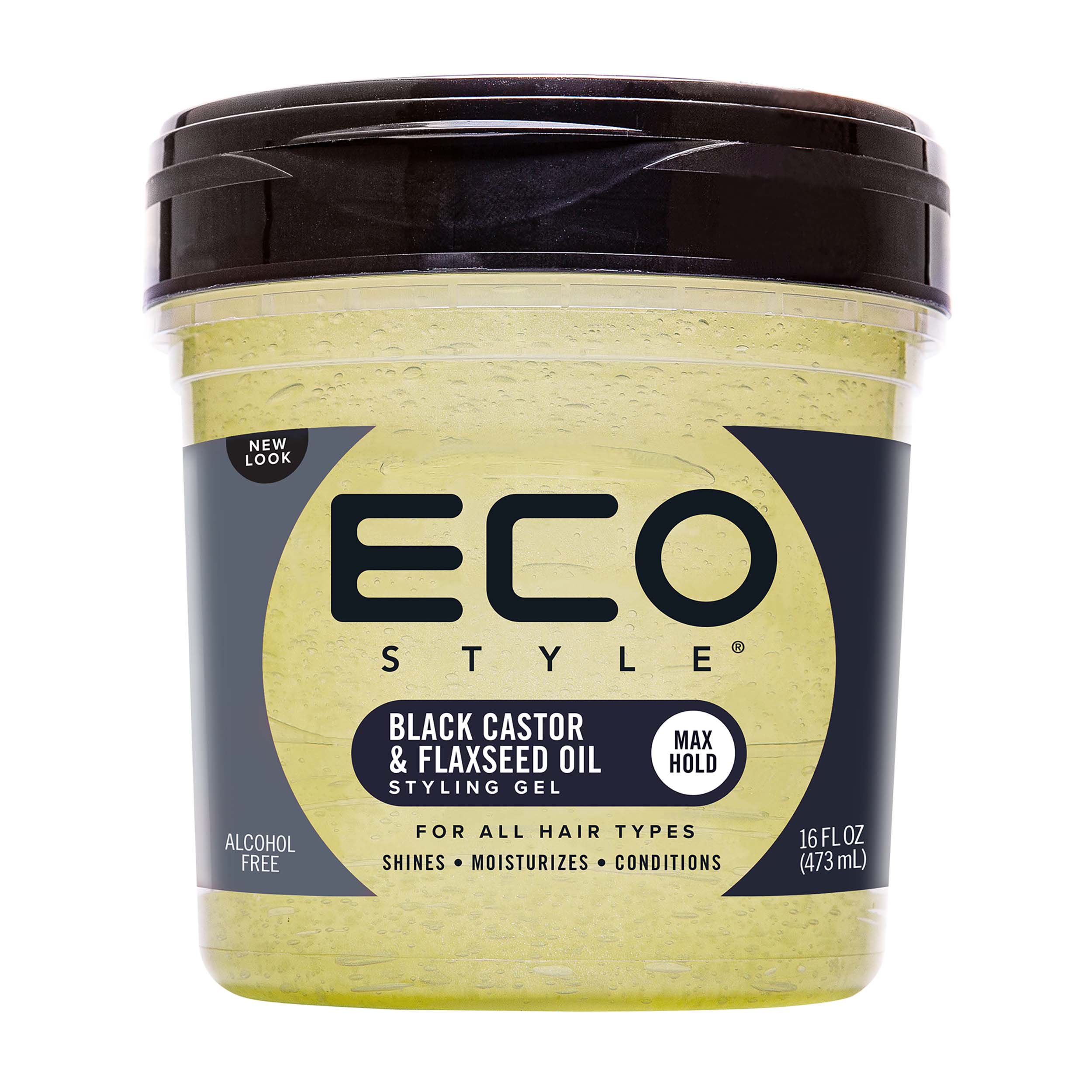 Eco Style Black Castor & Flaxseed Oil Styling Gel Shop Styling Products & Treatments at HEB