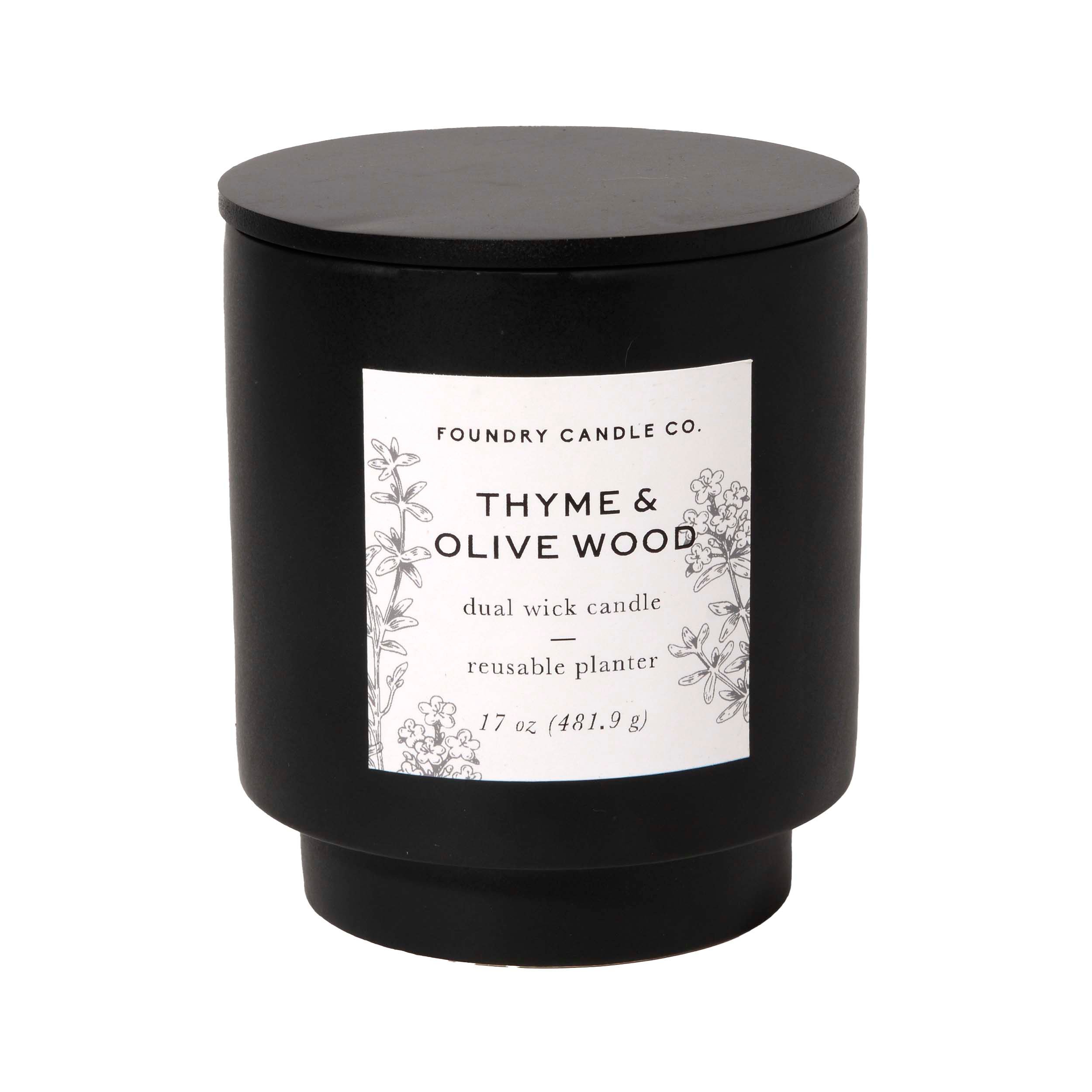 Foundry Candle Co. Thyme & Olive Wood Scented Dual Wick Candle Shop