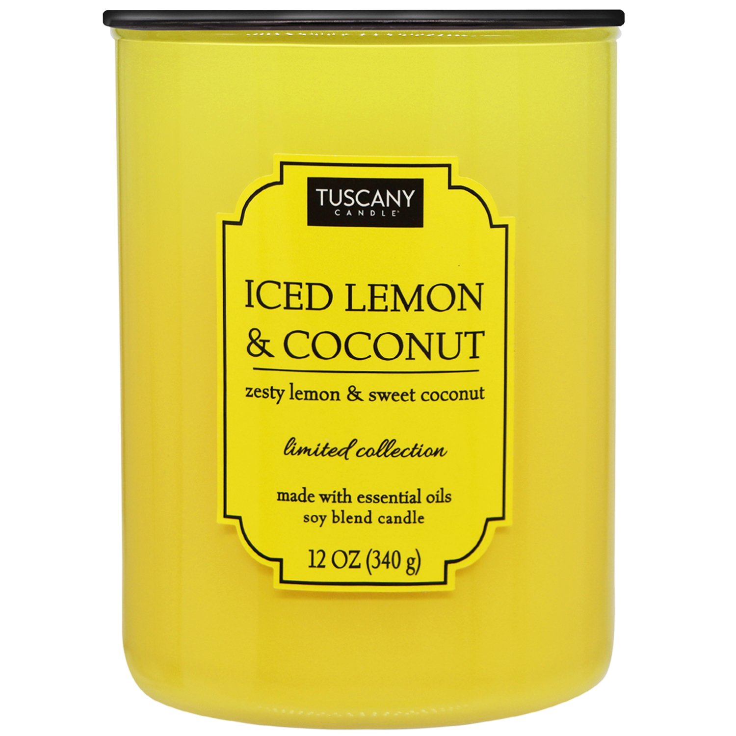 Tuscany Candle Iced Lemon & Coconut Scented Soy Candle Shop Candles at HEB