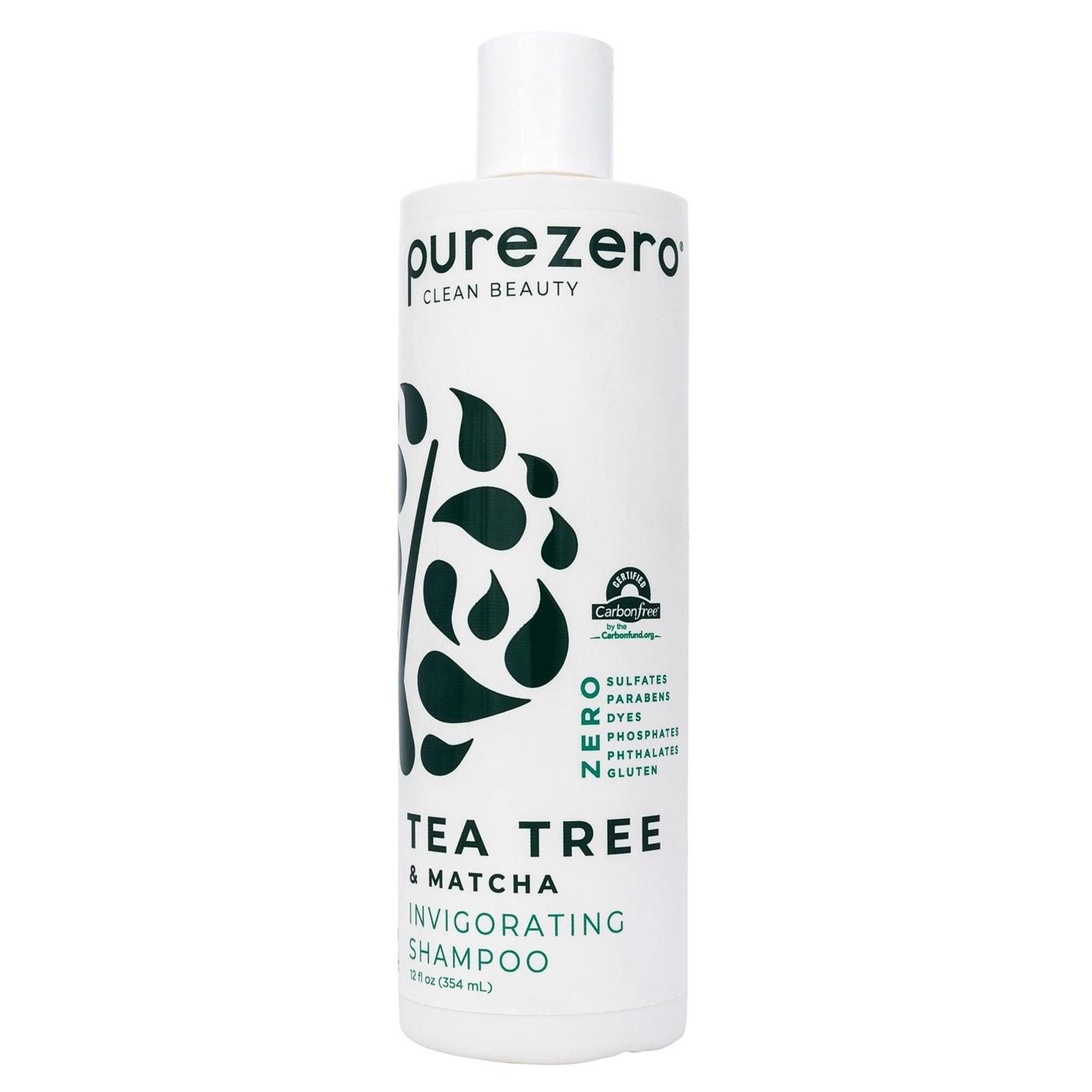 Purezero Tea Tree & Matcha Invigorating Shampoo; image 1 of 2