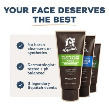 Dr. Squatch Men's Natural Face Wash - Pine Tar