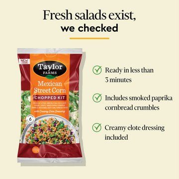 Taylor Farms Mexican St Corn Chopped Salad Kit, 11.62 oz
